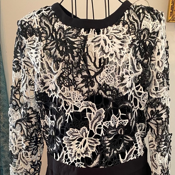 Romeo & Juliet couture black/white dress, size L. - Picture 2 of 10